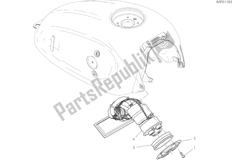 Wszystkie części do Pompa Paliwowa Ducati Scrambler Icon USA 803 2019